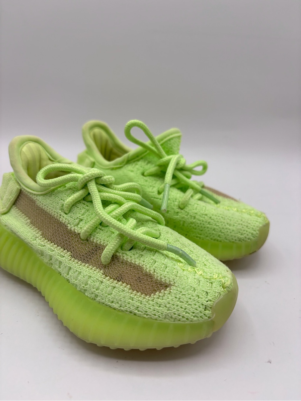 adidas Yeezy Boost 350 V2 Slip On Toddler Boys 7.5 Neon Sneakers